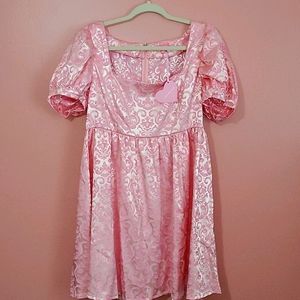 Dolls Kill Babydoll dress, pink, NWT